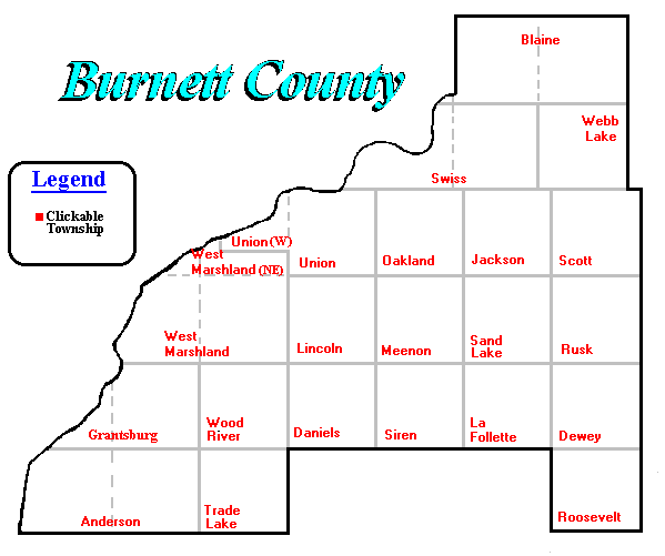 Burnett County image map